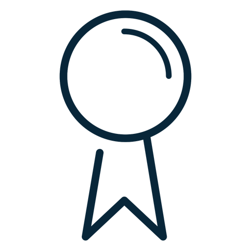 512x512 Graduation Award Ribbon Stroke Icon