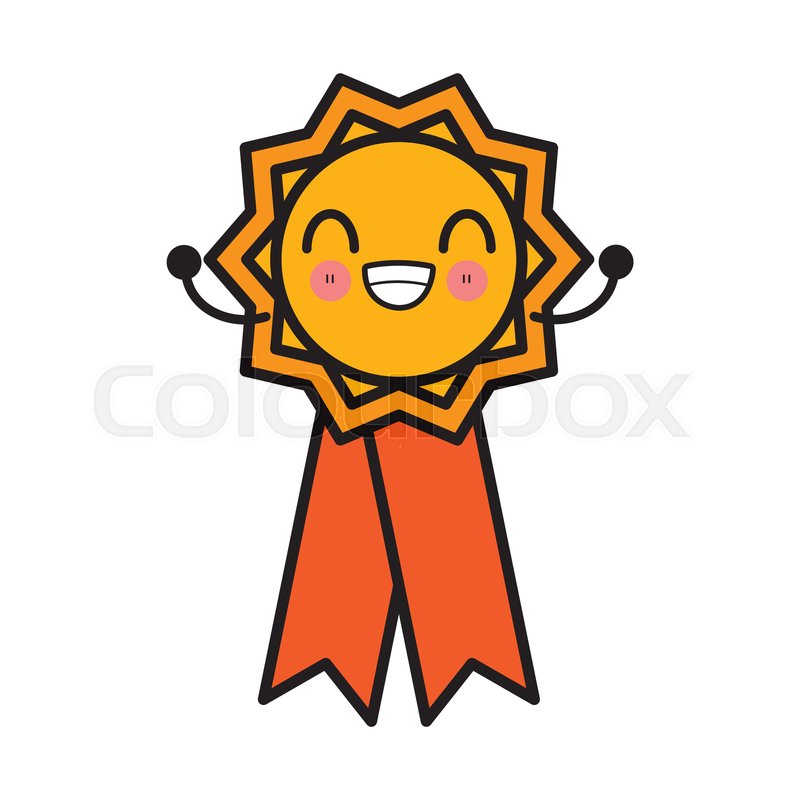 800x800 Medal Award Ribbon Icon Vector Stock Vector Colourbox
