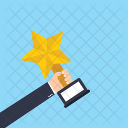 256x256 Award Winner Icon Of Flat Style