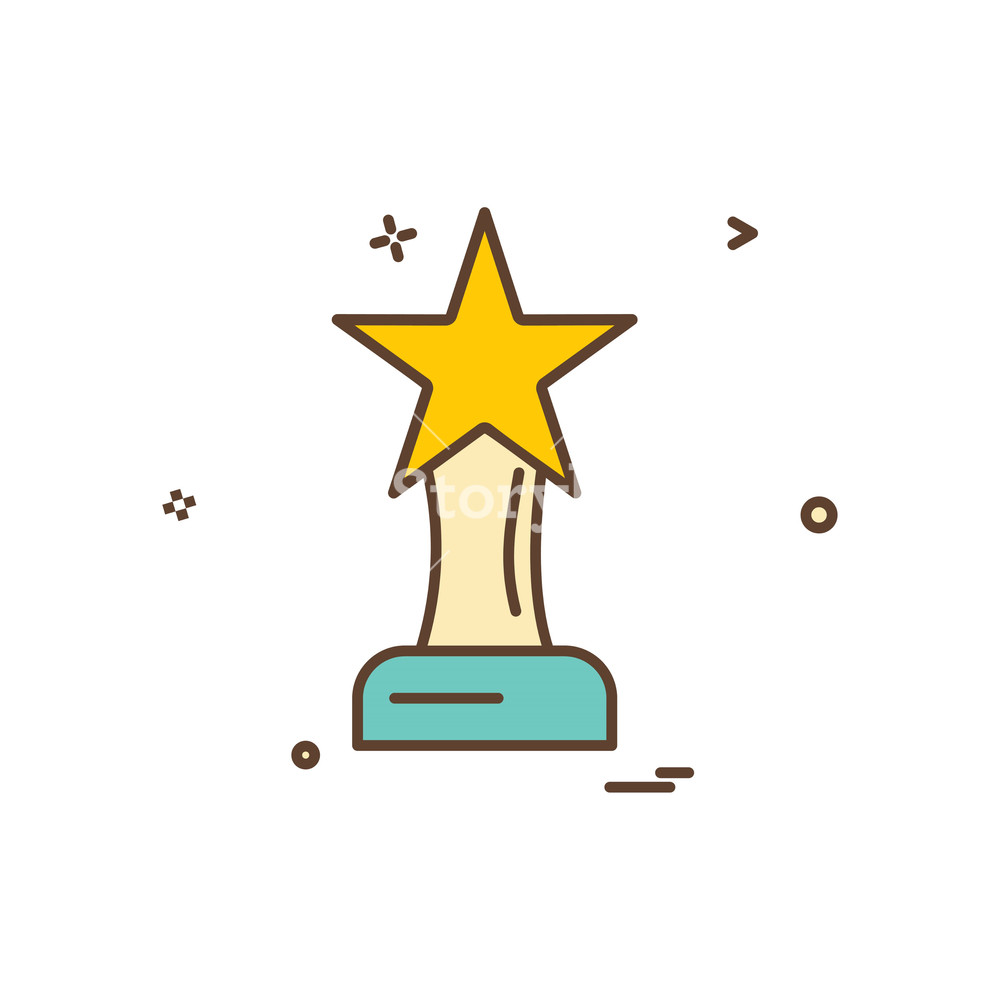 1000x1000 Award Prize Star Trophy Trophy Winner Icon Vector Design Royalty