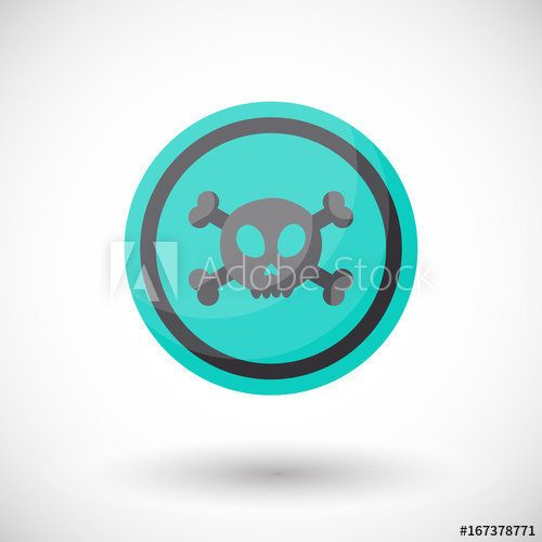 500x500 Aware Sign Vector Flat Icon