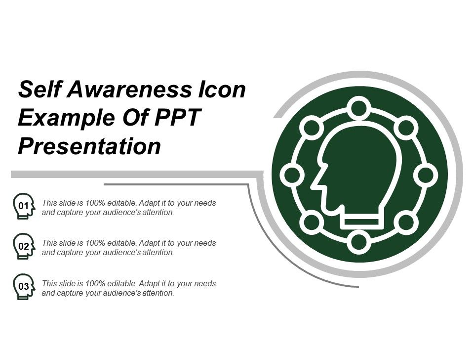 960x720 Self Awareness Icon Example Of Ppt Presentation Powerpoint