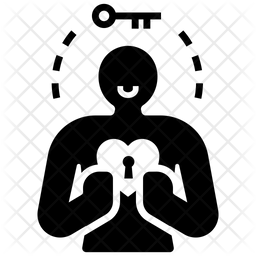 256x256 Self Awareness Icon Of Glyph Style