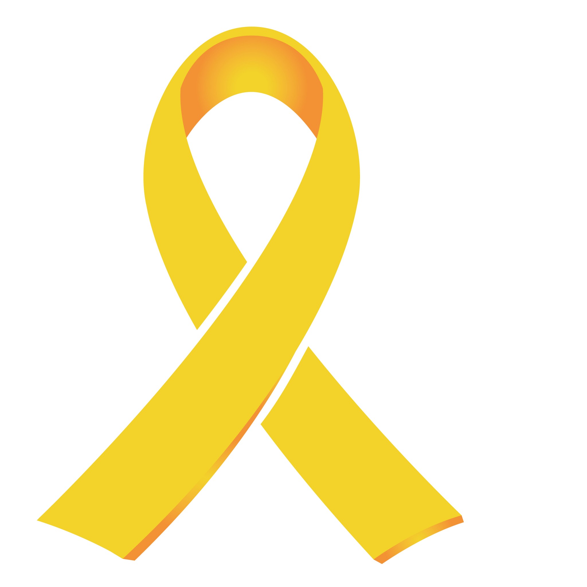 2048x2048 Gold Ribbon International Childhood Cancer Day
