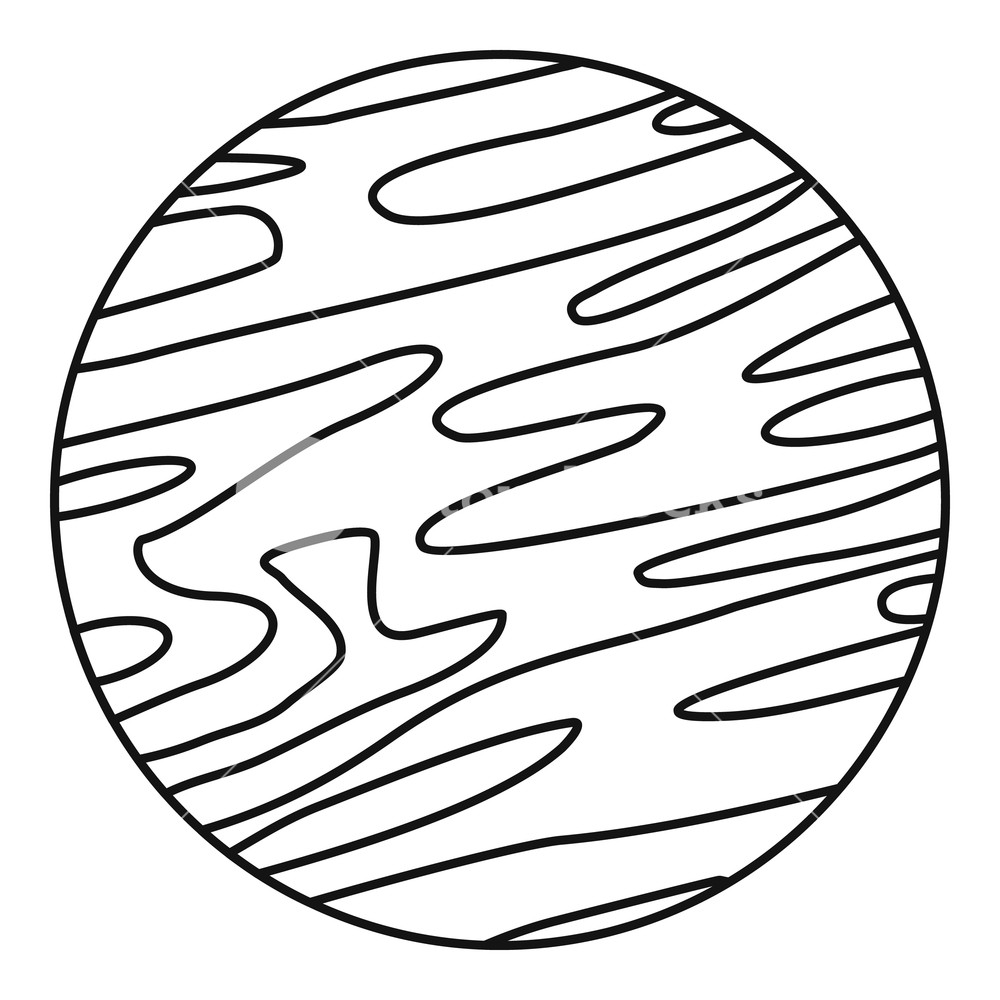 1000x1000 Far Away Planet Icon Outline Illustration Of Far Away Planet