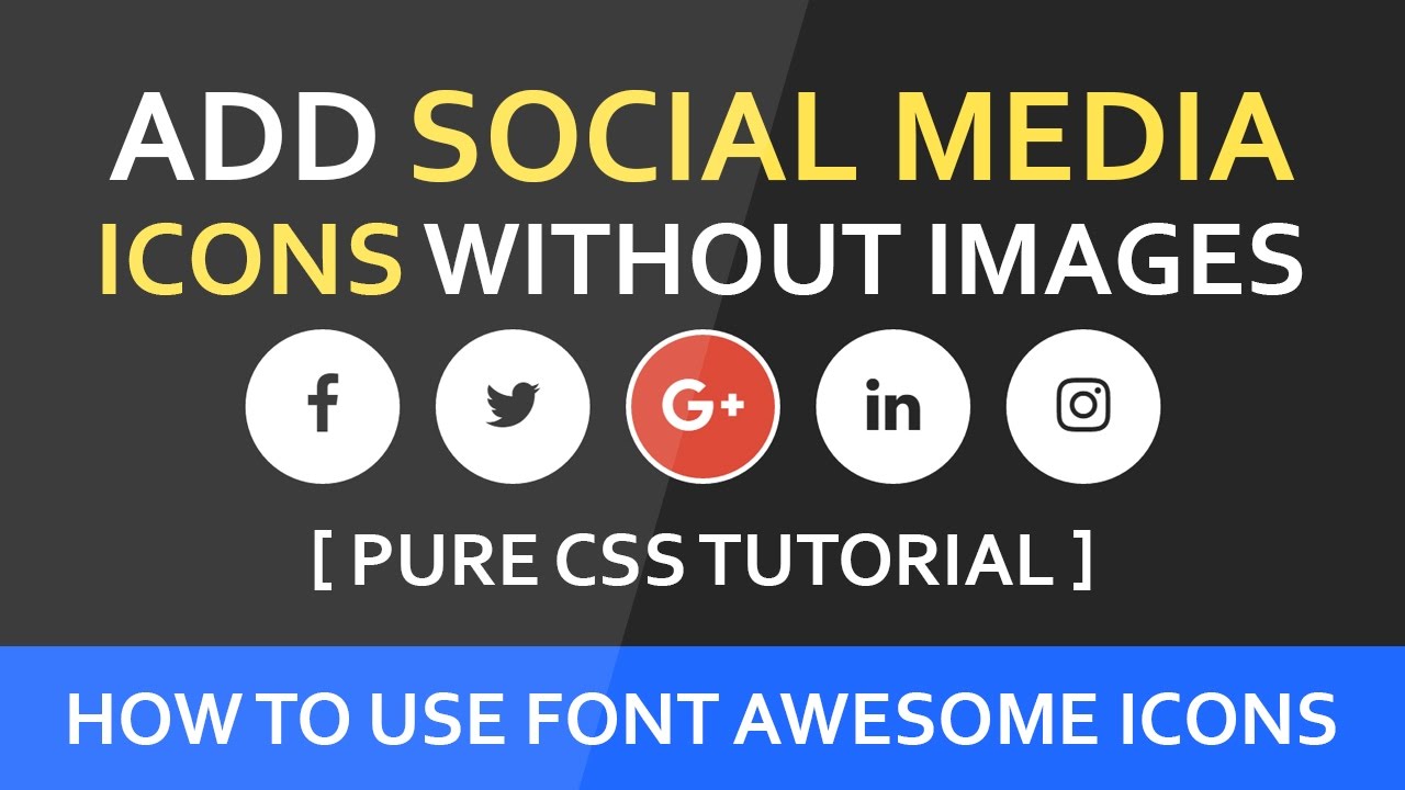 How To Add Social Media Icons Without Images 1280x720 How To Add Social Media Icons Without Images