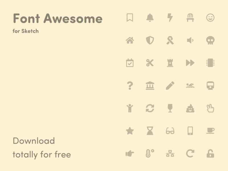 Font Awesome Icons Library For Sketch 800x600 Font Awesome Icons Library For Sketch