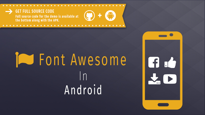 How To Use The Font Awesome Icon Pack In An Android 800x450 How To Use The Font Awesome Icon Pack In An Android