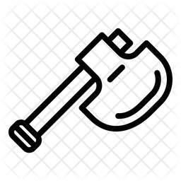 256x256 Axe Icon Of Line Style