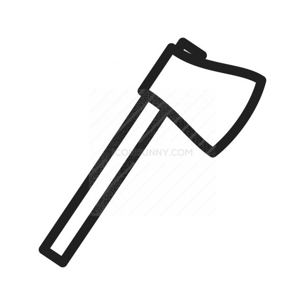 600x600 Axe Line Icon