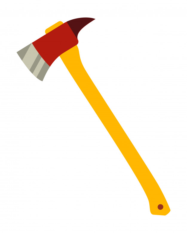 626x782 Firefighter Axe Icon Vector Premium Download