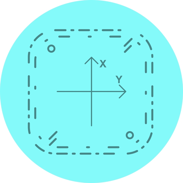 640x640 Axis Icon In Trendy Style Isolated Background, Axis, X Axis, Y