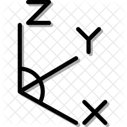 256x256 Axis Icon Of Colored Outline Style