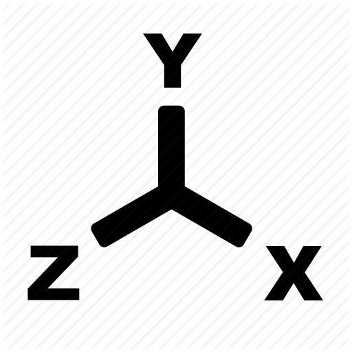 512x512 Axis, Xyz Icon
