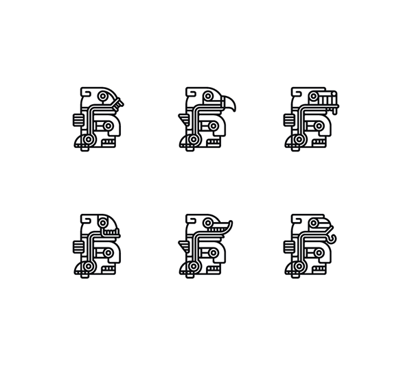 600x534 Aztec Icon Set On Behance