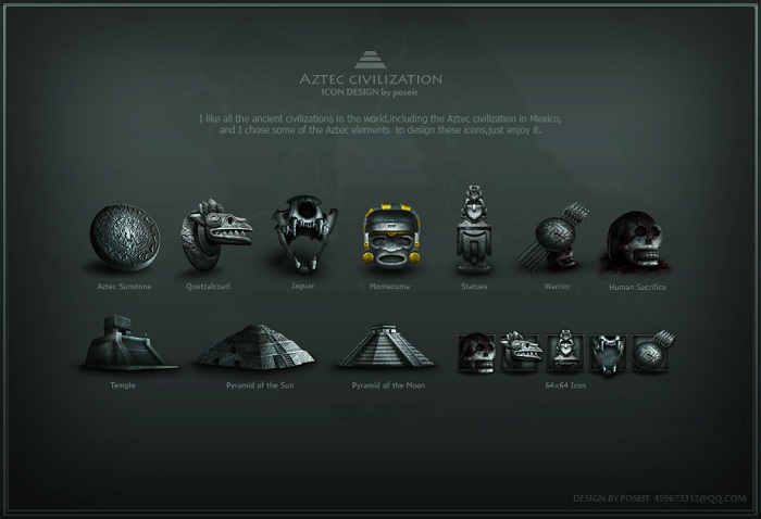 700x478 Aztec Civilization Icons Set Free Icons