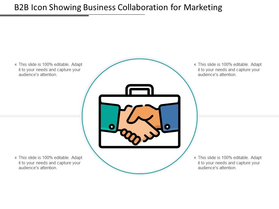 960x720 Icon Showing Business Collaboration For Marketing Powerpoint