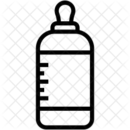 256x256 Baby Bottle Icon Of Line Style