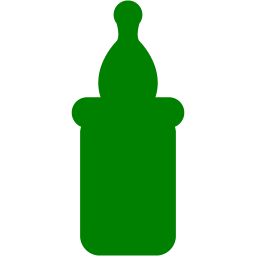 256x256 Green Baby Bottle Icon