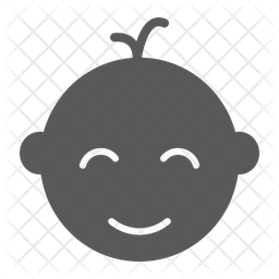 256x256 Baby Boy Icon Of Glyph Style