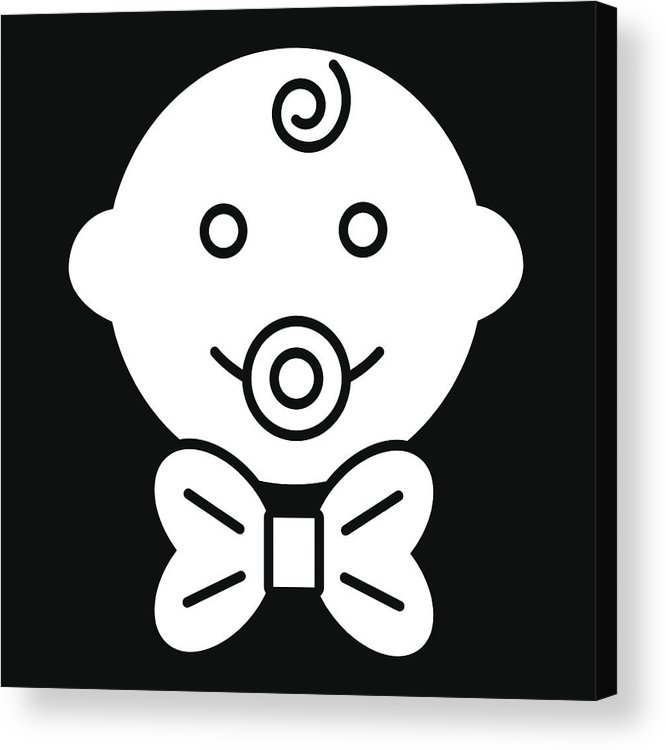 666x750 Baby Boy Vector Icon Black And White Little Gentleman