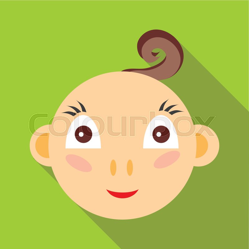 800x800 Cute Baby Boy Icon In Flat Style With Stock Vector Colourbox