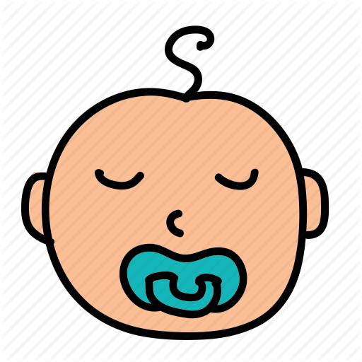 512x512 Baby, Boy, Cute, Pacifier, Sleep Icon