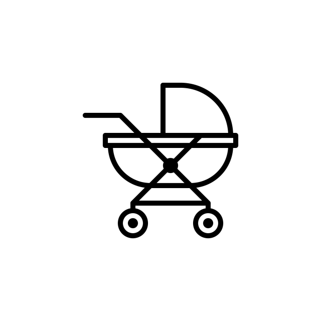 640x640 Baby Carriage Icon Stock Of Transportation Vehicles Isolated