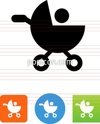 400x493 Baby Stroller Icon