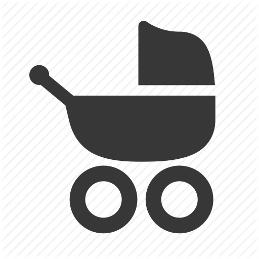 512x512 Baby, Baby Stroller, Newborn, Pram, Raw, Simple, Stroller Icon