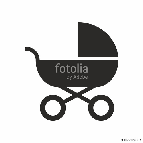 500x500 Baby Carriage Icon Stock Image And Royalty Free Vector