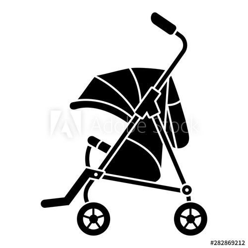 500x500 Baby Carriage Icon Simple Illustration Of Baby Carriage Vector