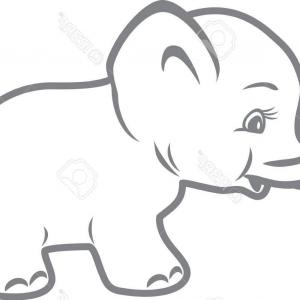 Download Baby Elephant Icon at Vectorified.com | Collection of Baby ...