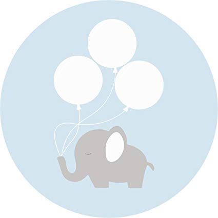 425x425 Cute Simple It's A Boy Gray Baby Elephant