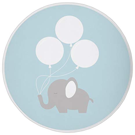 466x466 Round Rug Mat Carpet,elephant Nursery Decor,little