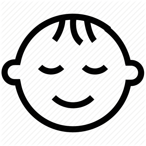 512x512 Baby Face, Infant Face, Kid Face, Neonate Face, Smiley Icon