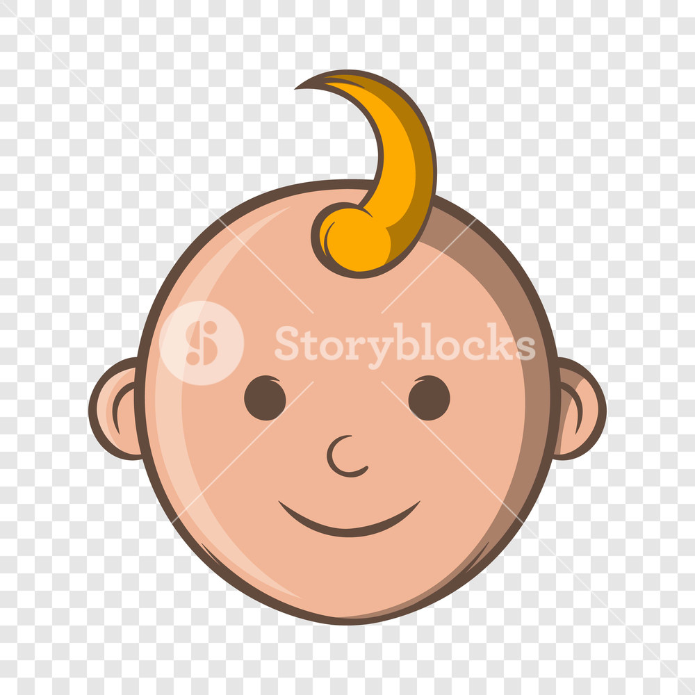 Baby Face Icon In Cartoon Style On A Background For Any Web Design 1000x1000 Baby Face Icon In Cartoon Style On A Background For Any Web Design