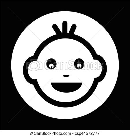 Baby Face Icon Vectors Illustration 450x470 Baby Face Icon Vectors Illustration