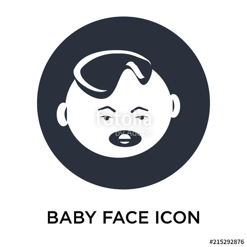 Baby Face Icon Isolated On White Background Simple And Editable 500x500 Baby Face Icon Isolated On White Background Simple And Editable
