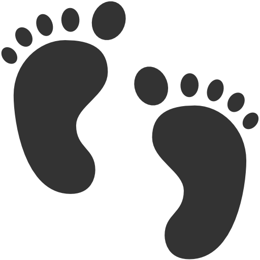 512x512 Baby Feet Icon