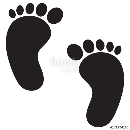 Baby Feet Icon at Vectorified.com | Collection of Baby Feet Icon free ...