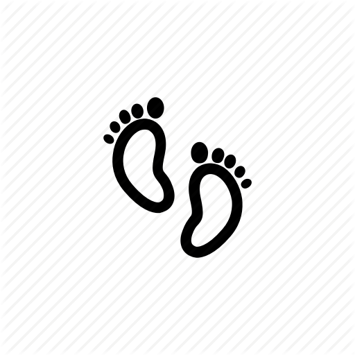 512x512 Baby, Boy, Child, Feet, Foot Print, Kid, Newborn Icon