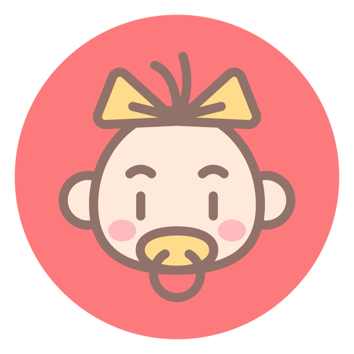 Baby Girl Head Circle Icon 512x512 Baby Girl Head Circle Icon