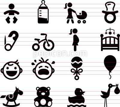 400x355 Baby Icons