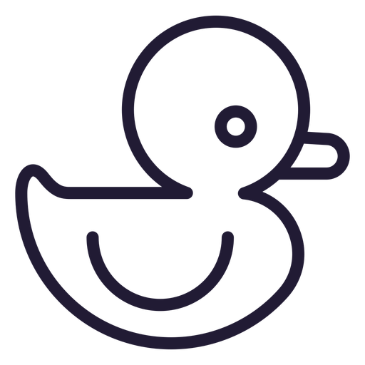 512x512 Baby Rubber Duck Stroke Icon