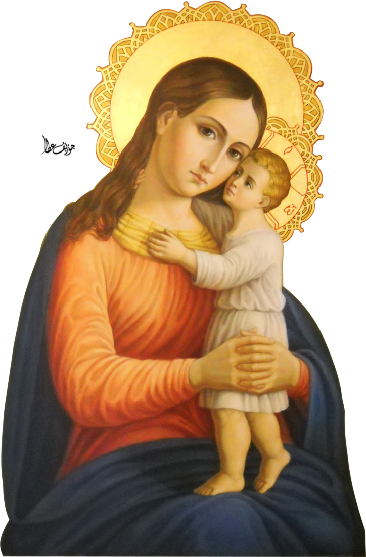 724x1103 Icon Mary And Baby Jesus