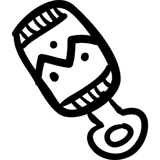 512x512 Baby Rattle Hand Drawn Toy Icons Free Download