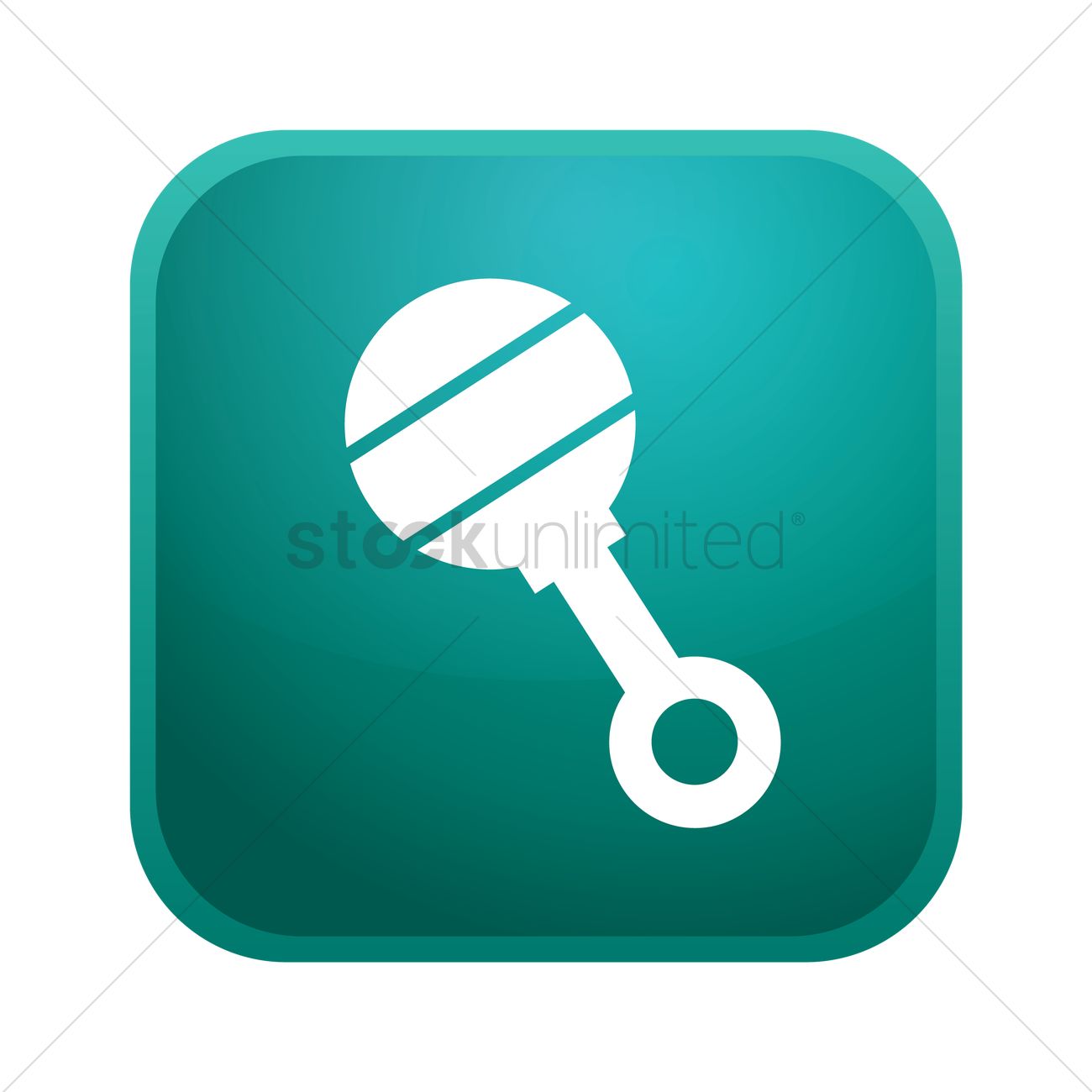 1300x1300 Baby Rattle Icon Vector Image