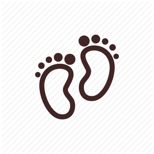 512x512 Baby, Bath, Feet, Foot Print, Shower Icon