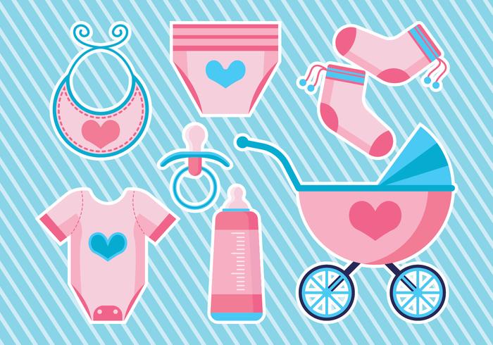 700x490 Babyshower Icons Set